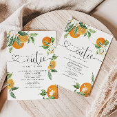 Eine kleine Süsse mit Baby-Dusche Einladung