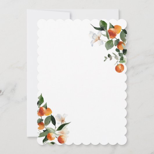 Eine kleine Süsse mit Baby-Dusche Einladung (Rückseite)