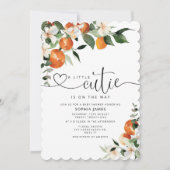 Eine kleine Süsse mit Baby-Dusche Einladung (Vorderseite)