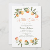 Eine kleine Süsse mit Baby-Dusche Einladung (Vorderseite)