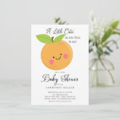 Eine kleine Süsse mit Kinderdusche Einladung (Stehend Vorderseite)