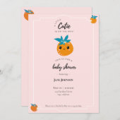 Eine kleine Süsse mit Kinderdusche Einladung (Vorne/Hinten)