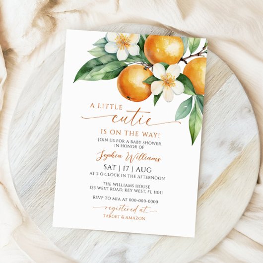 Eine kleine Süsse mit Kinderdusche Einladung