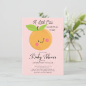 Eine kleine Süsse mit Kinderdusche Einladung (Stehend Vorderseite)