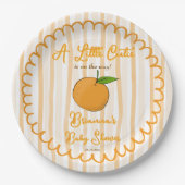 Eine kleine Süsse mit kleinem Zitrusfrüchteduschko Pappteller (Vorderseite)