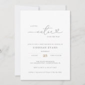 Eine kleine Süsse moderne Babydusche Einladung (Vorderseite)