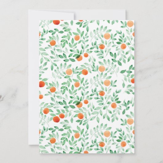 Eine kleine Süsse moderne Babydusche Einladung (Rückseite)