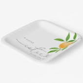 Eine kleine Süsse moderne Babydusche Pappteller (Gewinkelt)