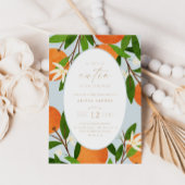 Eine kleine Süsse | Moderne Blue Neutral Baby Dusc Einladung