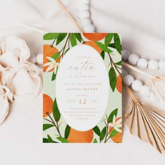 Eine kleine Süsse | Moderne Neutrale-Babydusche Einladung