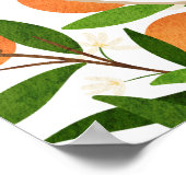 Eine kleine Süsse | Modernes Citrus Begrüßungszeic Poster (Ecke)