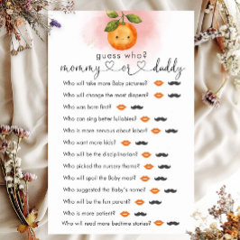 Eine kleine Süsse Orange Clementine "Guess Who" Sp