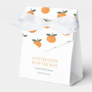 Eine kleine süße Orange geschlechtsneutrale Babypa Geschenkschachtel