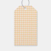 Eine kleine süße Orange Zitrus Danke Baby Shower Geschenkanhänger (Rückseite)