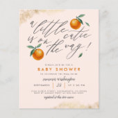 Eine kleine Süsse Orangen Babydusche aus dem Haush (Vorderseite)