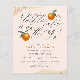 Eine kleine Süsse Orangen Babydusche aus dem Haush