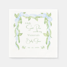 Eine kleine süße Pea Blue Boy Baby Dusche