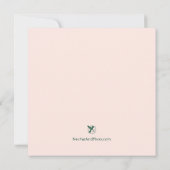 Eine kleine Süsse Peach Background Square Kinderdu Einladung (Rückseite)