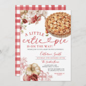 Eine kleine Süsse Pie Baby Dusche Apple Fall Flora Einladung (Vorne/Hinten)