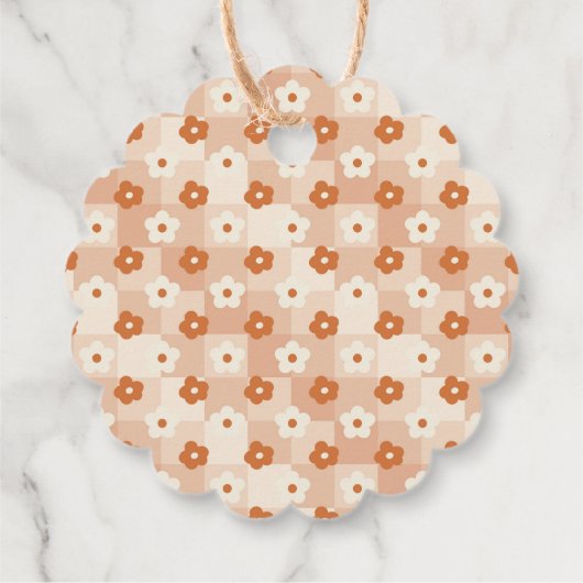 Eine kleine Süsse Pie Baby Dusche Danke Geschenkanhänger (Rückseite)