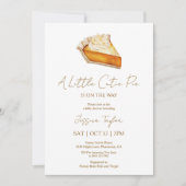 Eine kleine Süsse Pie Baby Dusche Einladung (Vorderseite)