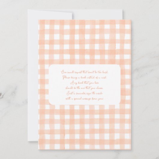 Eine kleine Süsse Pie Baby Dusche Einladung (Rückseite)