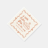 Eine kleine Süsse Pie Baby Dusche Gefallen Serviette (Ecke)