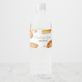 Eine kleine Süsse Pie Baby Dusche Wasserflaschenetikett (Vorderseite)