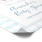 Eine kleine Süsse Pie Blue Kariert Cherry Begrüßun Poster (Ecke)