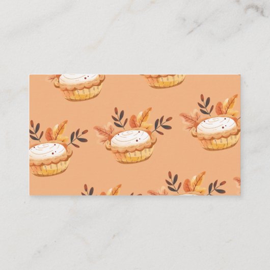 Eine kleine Süsse Pie Fall Blumenbücher für Baby Begleitkarte (Rückseite)