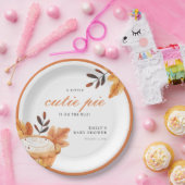 Eine kleine Süsse Pie Fall Floral Baby Dusche Pappteller (Party)