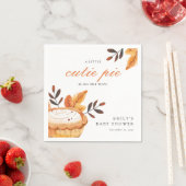 Eine kleine Süsse Pie Fall Floral Baby Dusche Serviette (Beispiel)