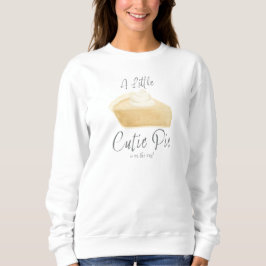 Eine kleine Süsse Pie Fall Schwangerschaft Ankündi Sweatshirt