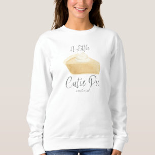 Eine kleine Süsse Pie Fall Schwangerschaft Ankündi Sweatshirt