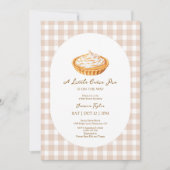 Eine kleine Süsse Pie Gingham Baby Dusche Einladun Dankeskarte (Vorderseite)