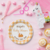 Eine kleine Süsse Pie Gingham Fall Baby Dusche Pappteller (Party)
