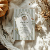 Eine kleine Süsse Pie Green Hütte Kinderdusche Einladung