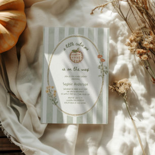 Eine kleine Süsse Pie Green Hütte Kinderdusche Einladung