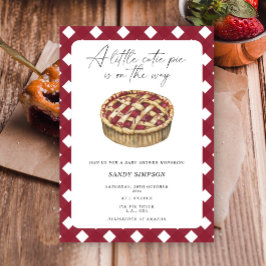 Eine kleine Süsse Pie ist auf dem Weg Baby Dusche Einladung