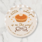 Eine kleine Süsse Pie ist unterwegs Geschenkanhänger (Vorderseite)