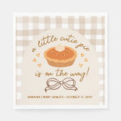 Eine kleine Süsse Pie ist unterwegs Serviette (Vorderseite)