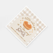 Eine kleine Süsse Pie ist unterwegs Serviette (Ecke)