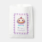Eine kleine Süsse Pie Kawaii Lila Karierte Babydus Geschenktütchen (Vorderseite)