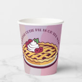 Eine kleine Süsse Pie Minimalistische Lila Babydus Pappbecher (Vorderseite)