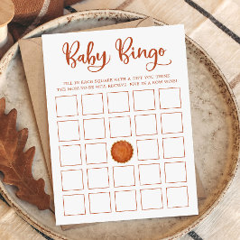 Eine kleine Süsse Pie Pumpkin Baby Dusche Bingo Ca Einladung
