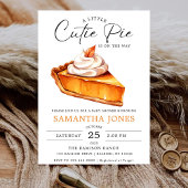 Eine kleine Süsse Pie Pumpkin Fall Baby Dusche Einladung