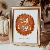 Eine kleine Süsse Pie Pumpkin Karten und Geschenke Poster