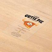 Eine kleine Süsse Pumpkin Pie Herbst Baby Dusche Acryleinladungen (Ablage )