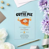 Eine kleine Süsse Pumpkin Pie Herbst Baby Dusche Acryleinladungen (In Situ (Hochzeit))