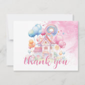 Eine kleine süße Süßigkeitsdusche Dankeskarte (Vorderseite)